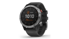 Смарт-годинник Garmin Fenix 6 Solar Silver with black band (010-02410-00) Смарт-годинник Garmin Fenix 6 Solar Silver with black band (010-02410-00)