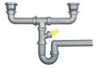 Набір зливу FRANKE для миття 1/2" на 2 відділення без переливу 112.0044.669