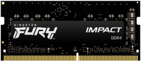 Оперативна пам'ять Kingston Fury Impact 16 GB SO-DIMM DDR4 3200 MHz (KF432S20IB/16) Оперативна пам'ять Kingston Fury Impact 16 GB SO-DIMM DDR4 3200 MHz (KF432S20IB/16)