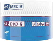 Комплект порожніх дисків DVD+R MyMedia (69200) 4.7GB, 16x, Matt Silver Wrap, 50шт Комплект порожніх дисків DVD+R MyMedia (69200) 4.7GB, 16x, Matt Silver Wrap, 50шт