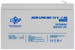 Акумуляторна батарея LogicPower LPM-MG 12V-7AH (6552) Акумуляторна батарея LogicPower LPM-MG 12V-7AH (6552)