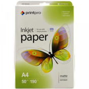 Фотопапір PrintPro матовий 190г/м2 A4 50л (PME190050A4) Фотопапір PrintPro матовий 190г/м2 A4 50л (PME190050A4)