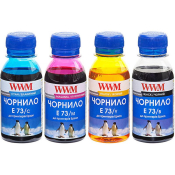 Комплект чорнила WWM EPSON Stylus CX3700/T26/TX106/TX206/TX419 B/C/M/Y (E73SET-2) 4*100г Комплект чорнила WWM EPSON Stylus CX3700/T26/TX106/TX206/TX419 B/C/M/Y (E73SET-2) 4*100г