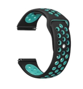 Ремінець BeCover Nike Style для Xiaomi Amazfit Bip/Bip Lite/Bip S Lite/GTR 42mm/GTS/TicWatch S2/TicWatch E Black-Blue (705701) Ремінець BeCover Nike Style для Xiaomi Amazfit Bip/Bip Lite/Bip S Lite/GTR 42mm/GTS/TicWatch S2/TicWatch E Black-Blue (705701)
