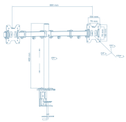 Кронштейн Walfix DM-400B (для 2-х моніторів) Кронштейн Walfix DM-400B (для 2-х моніторів)
